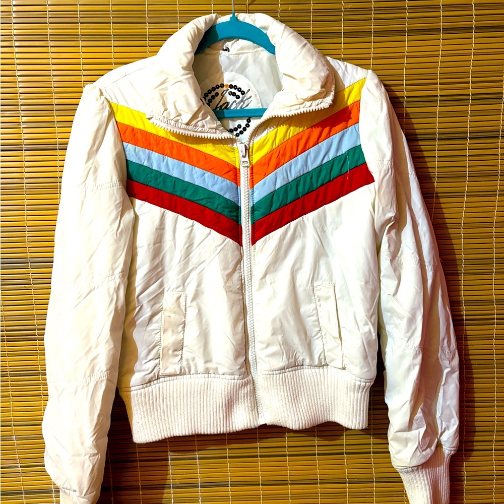 Retro Jack by BB Dakota Vintage Striped Puffer Jacket
